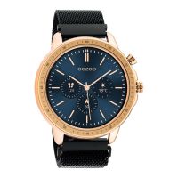 OOZOO | Smartwatch unisex zwart/rosé-goud 1